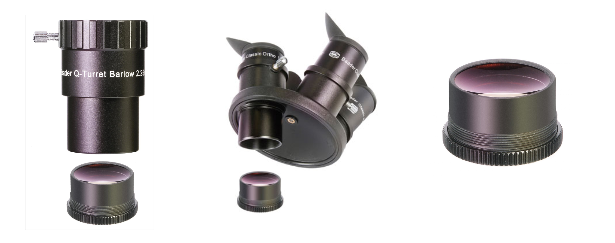 The Baader QTurret with 1.25" Eyepiece and Barlow Set Baader
